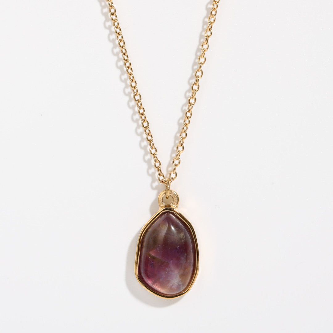 Natural Stone Irregular Oval Pendant - Jointcorp