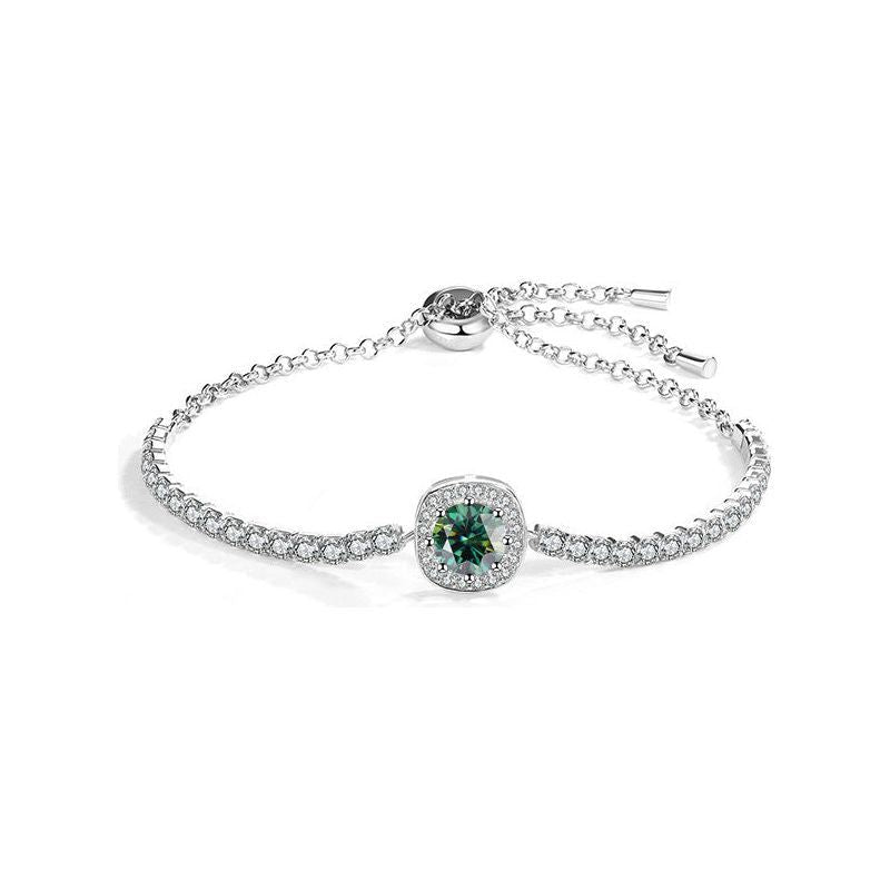 S925 Sterling Silver Inlaid Diamond Bracelet - Jointcorp
