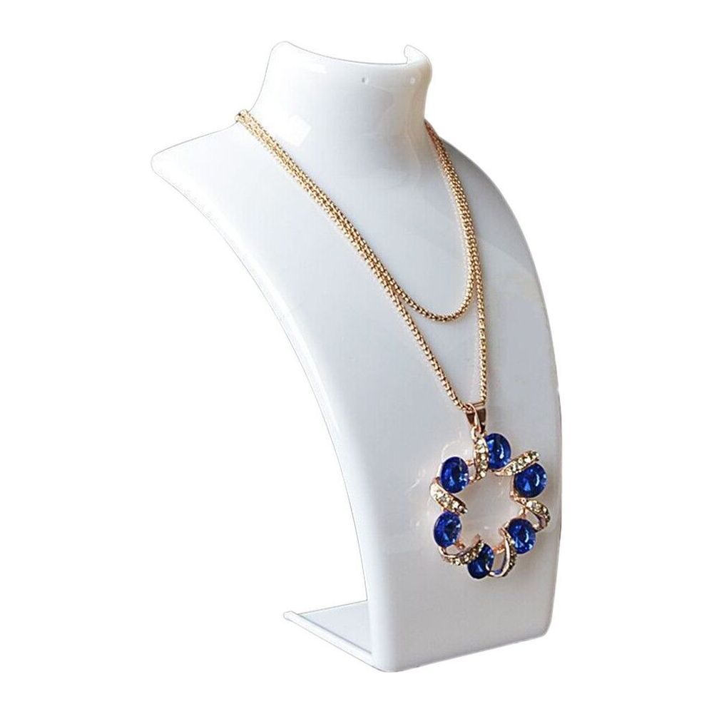 Necklace Jewelry Display Bust Stand Home Shop Display Show Chain Organizer Rack - Jointcorp