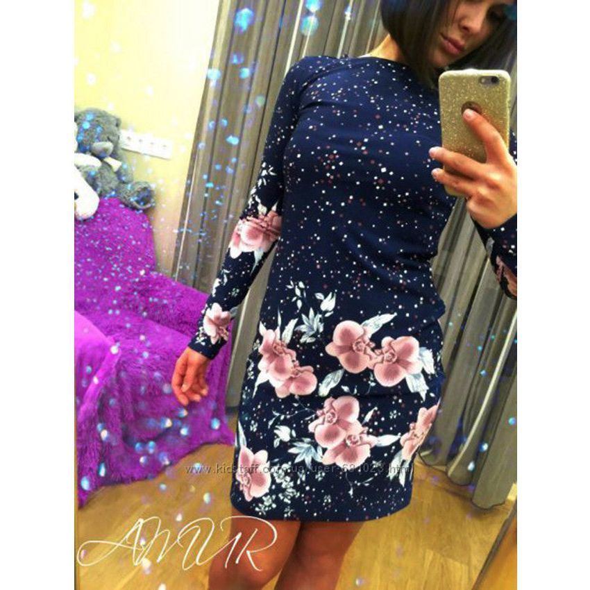 Women Dress O Neck Polka Dot Floral Print Pencil Dress Long Sleeve Bodycon Mini Night Club Party Dresses Vestido - Jointcorp