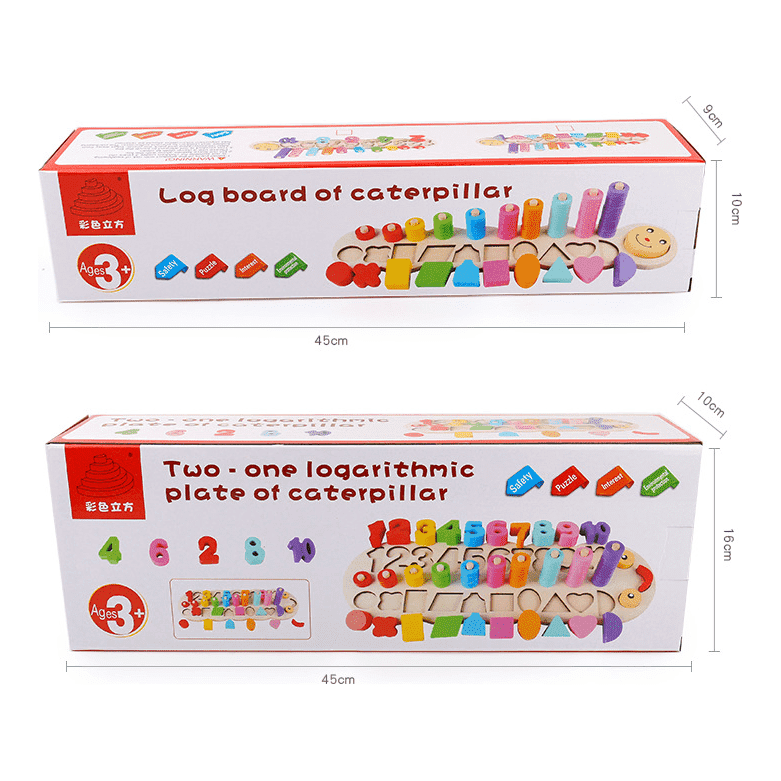 Early Childhood Education Wooden Logarithmic Board
