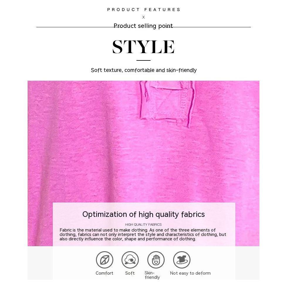 Mid-length Shiying Casual Style Half-open Collar Top