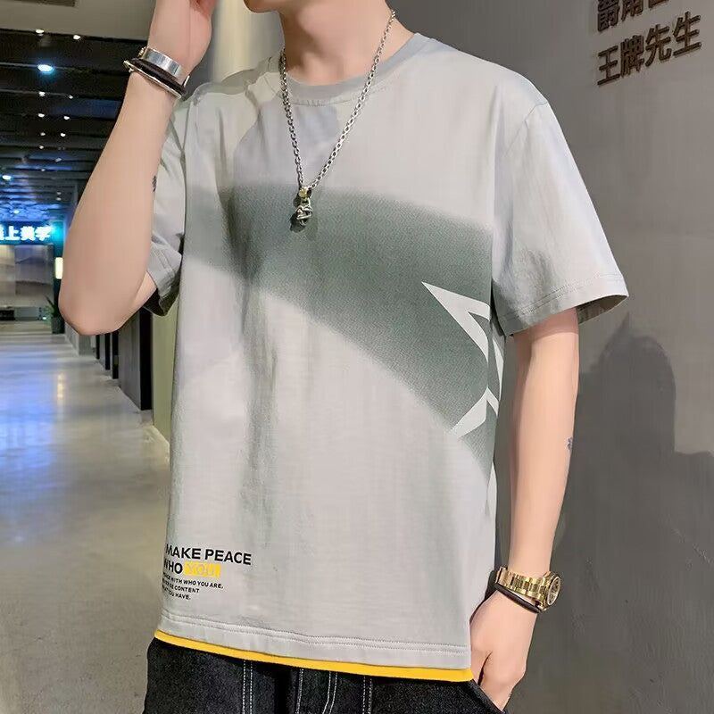 Cotton Round Neck Ice Silk Loose Half Sleeve - Jointcorp