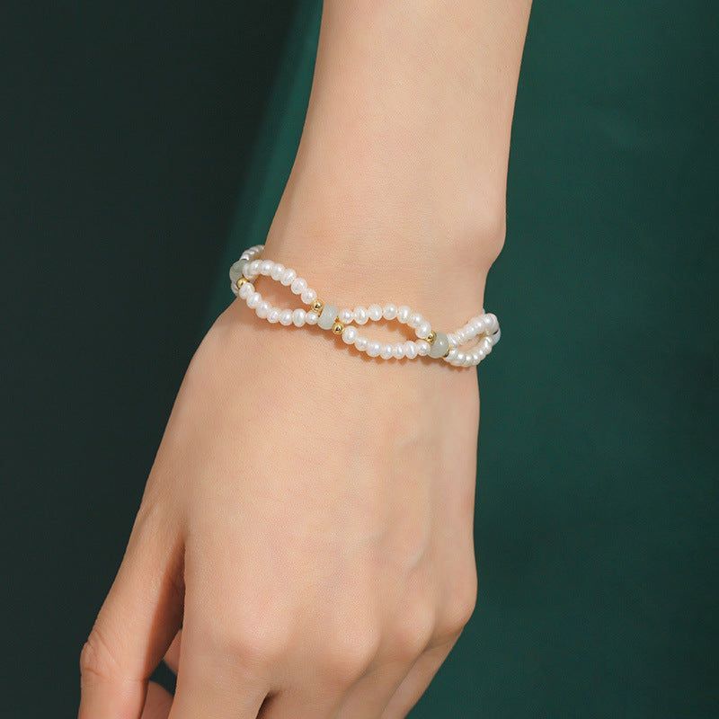 Woven Handmade Freshwater Pearl Bracelet - Jointcorp