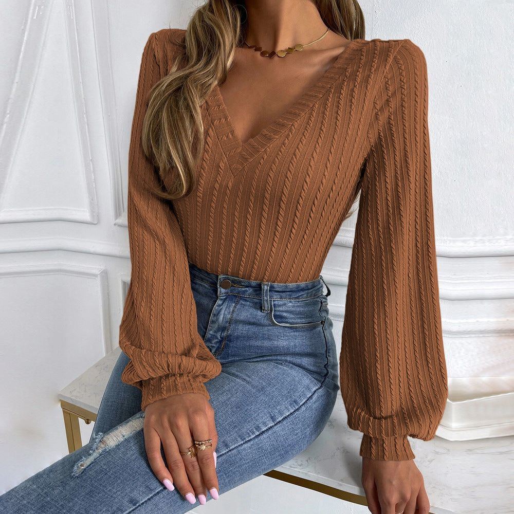 Women's Puff Sleeve Slim Top