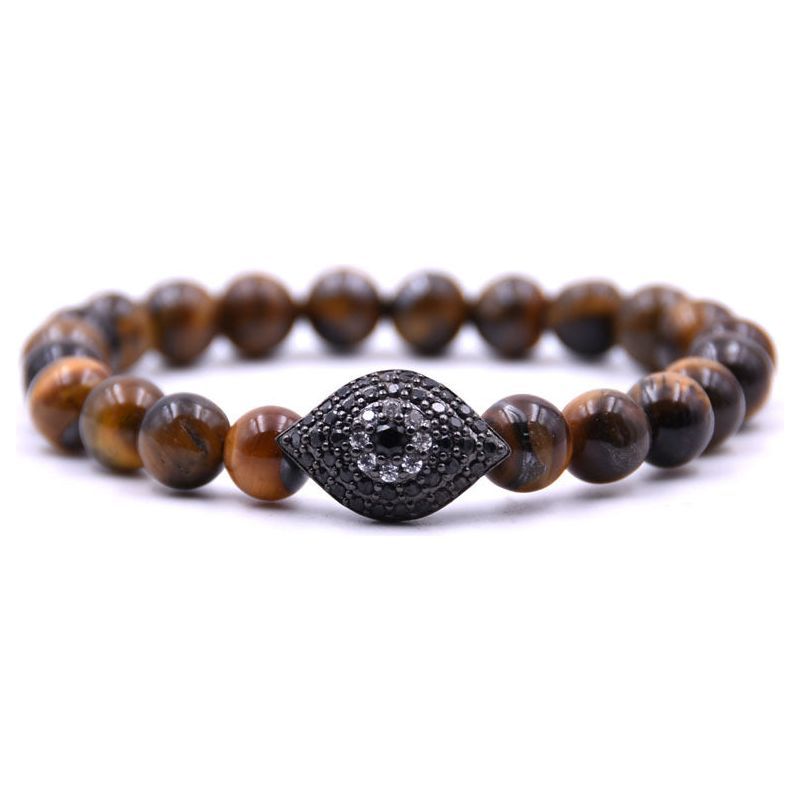 Black Eye Bracelet Micro Inlaid Zircon Copper Jewelry - Jointcorp