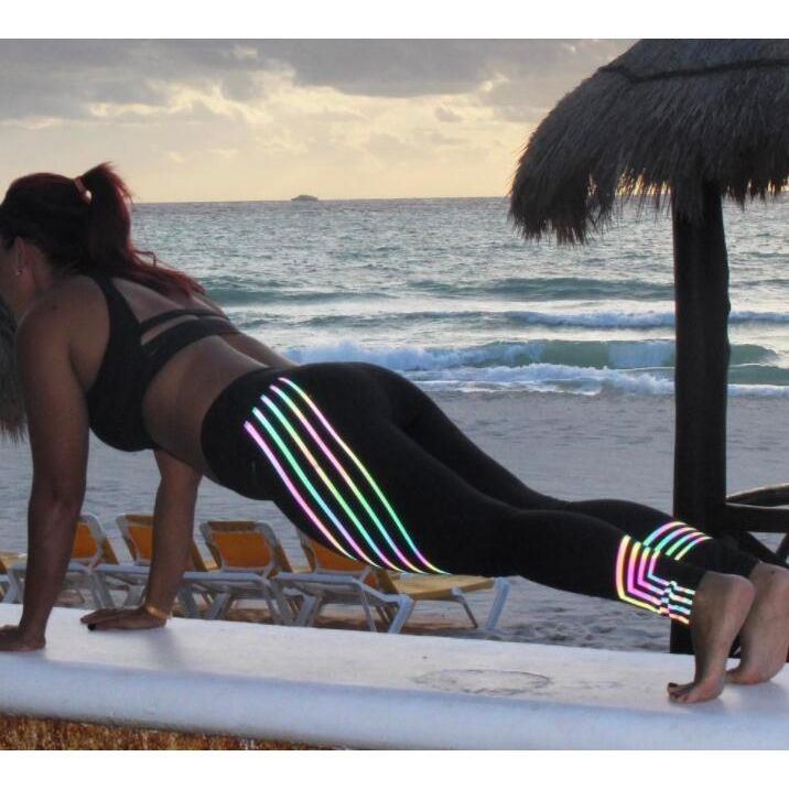 Fitness Yoga Pants Laser Printed Slimming Sports Leggings - Jointcorp