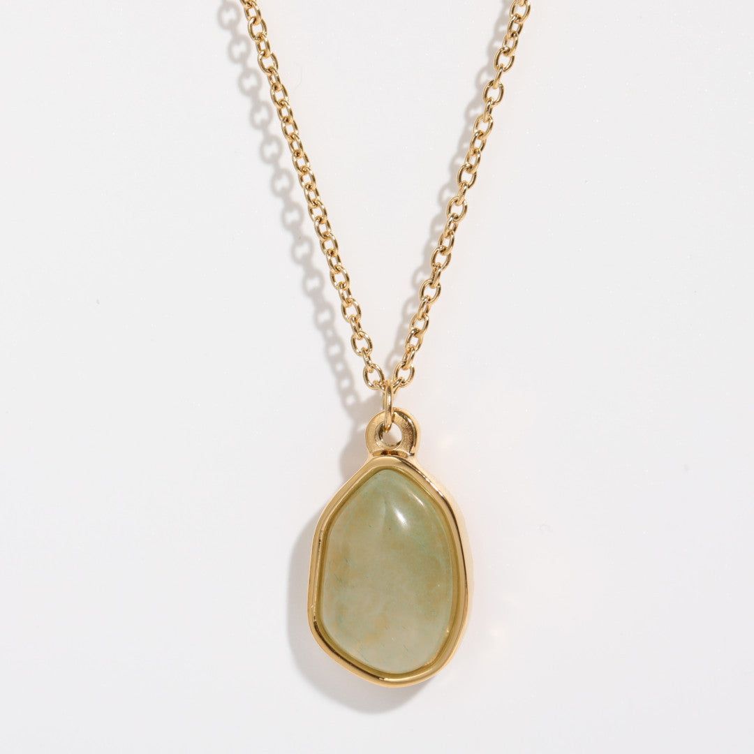 Natural Stone Irregular Oval Pendant - Jointcorp