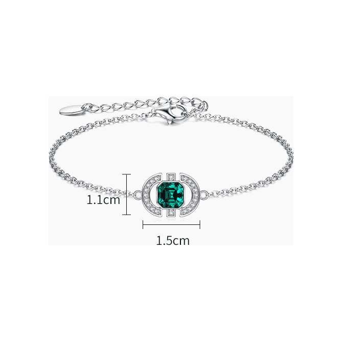 Necklace S925 Sterling Silver Square Jewelry Set - Jointcorp