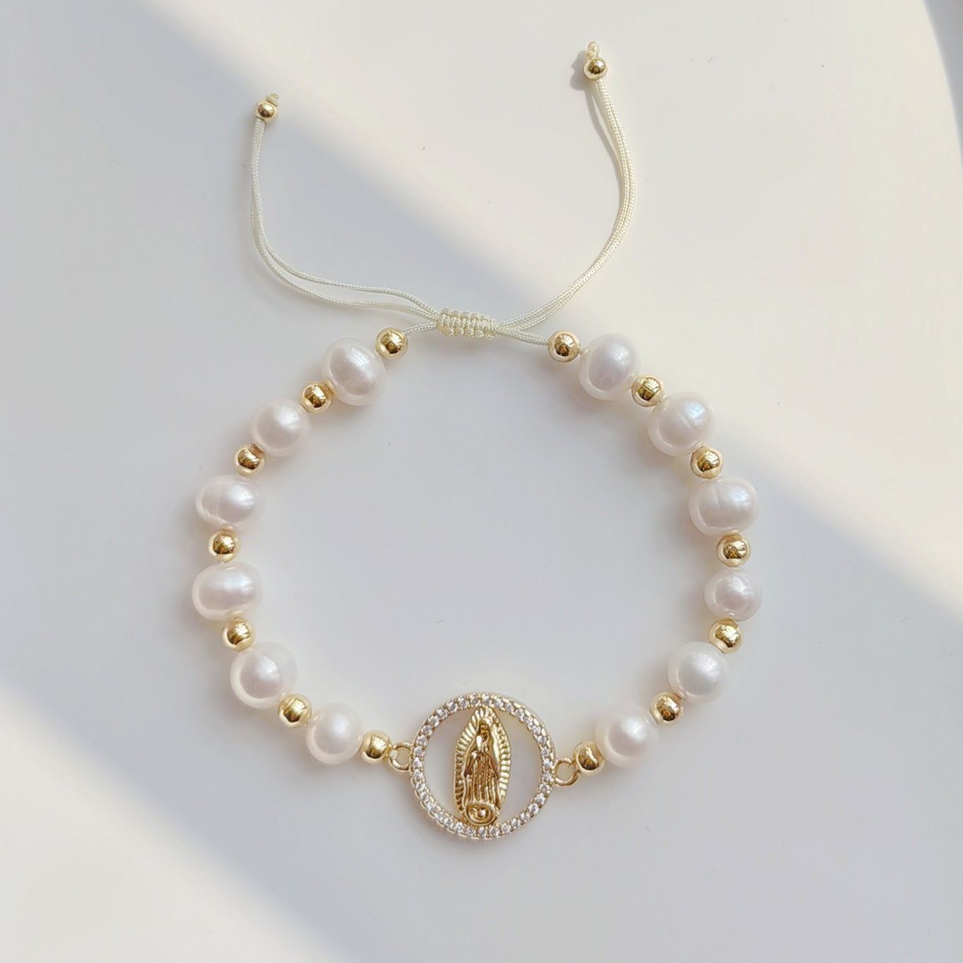 Natural Shell Virgin Mary Brand Bracelet Female - Jointcorp