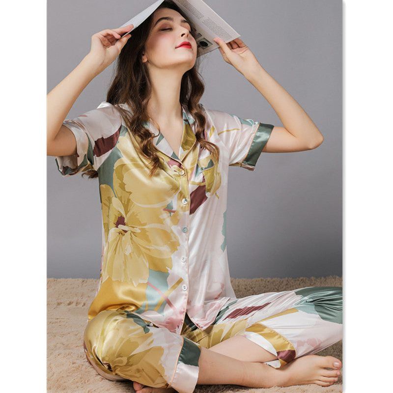 Women's silk pajamas