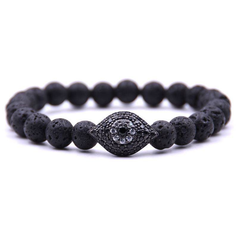 Black Eye Bracelet Micro Inlaid Zircon Copper Jewelry - Jointcorp