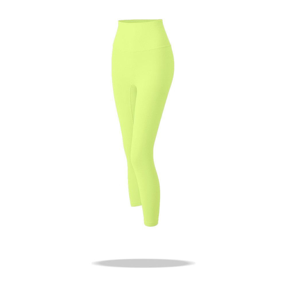 Yoga Cropped Pants High Waist Peach Hip Pocket Leggings - Jointcorp