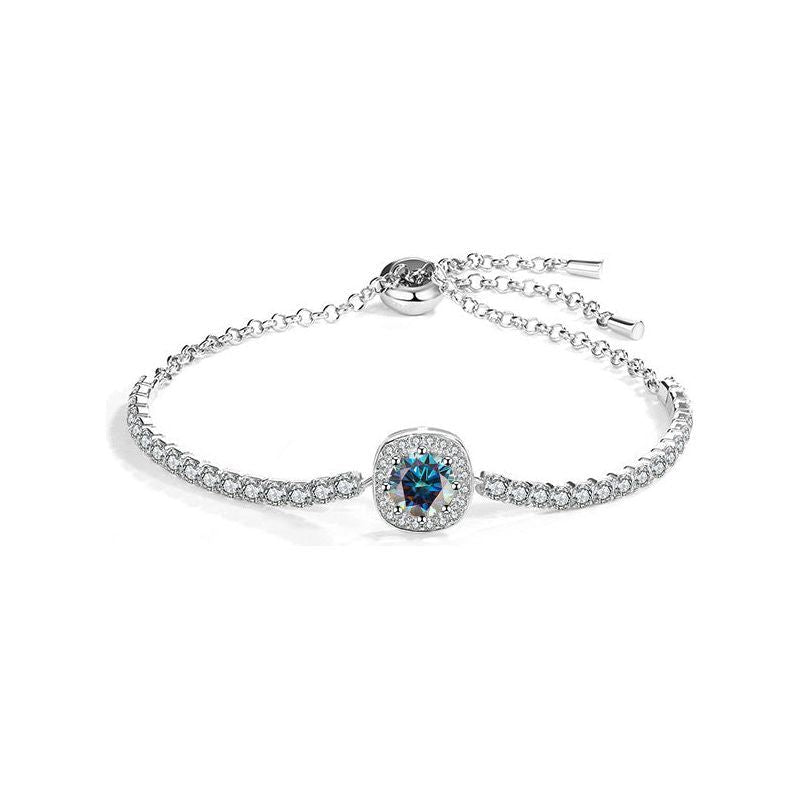 S925 Sterling Silver Inlaid Diamond Bracelet - Jointcorp