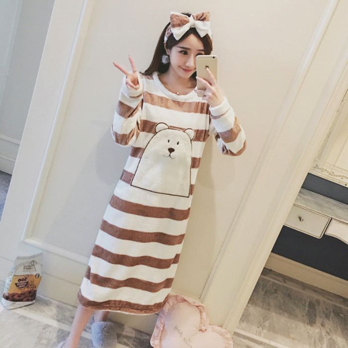 Autumn And Winter Pajamas Women Winter Flannel Pajamas Women - Jointcorp