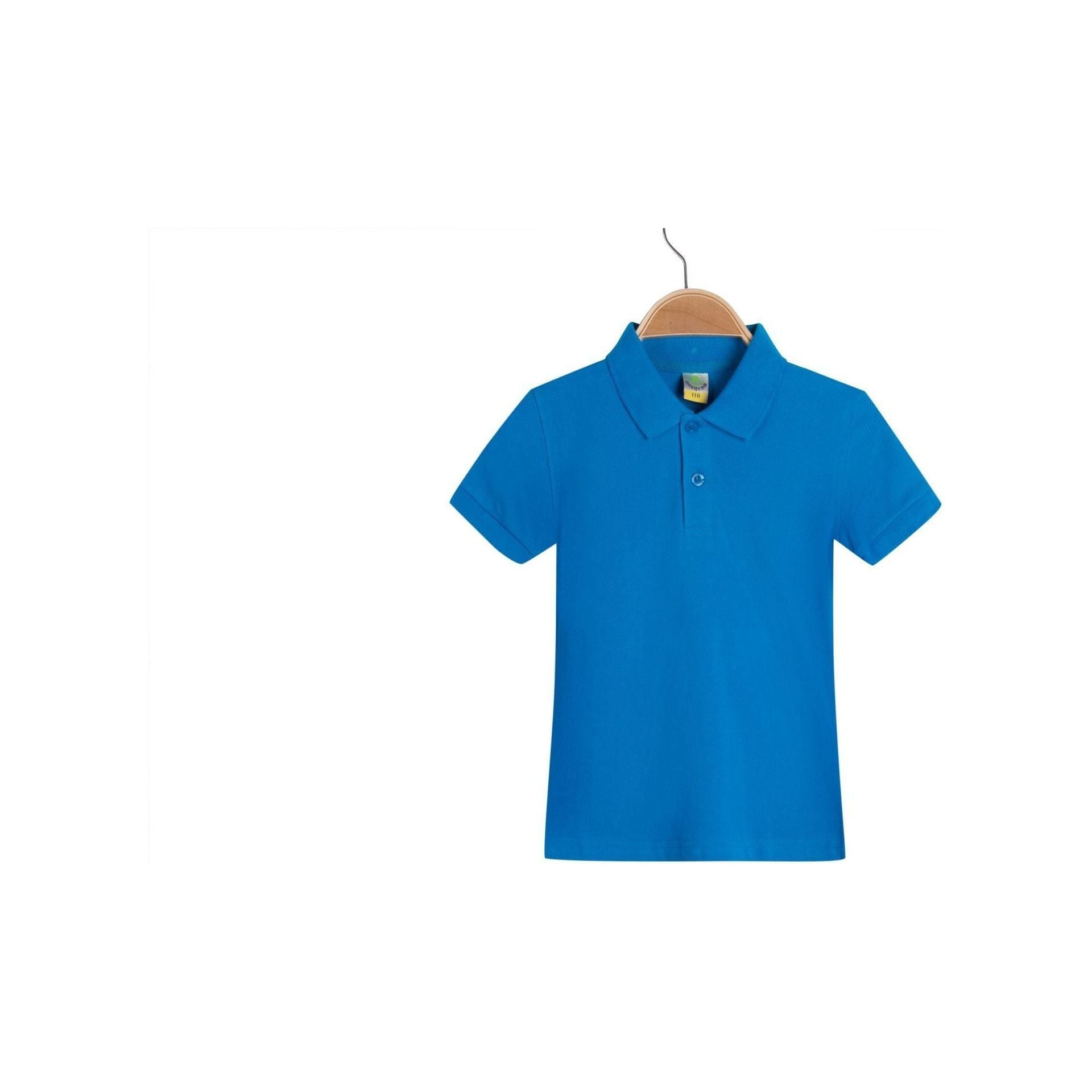 New Children's Clothing Lapel Short-sleeved Cotton Advertising Shirt T-shirt