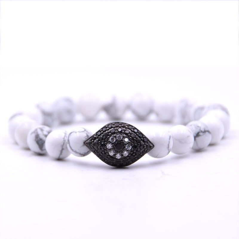 Black Eye Bracelet Micro Inlaid Zircon Copper Jewelry - Jointcorp