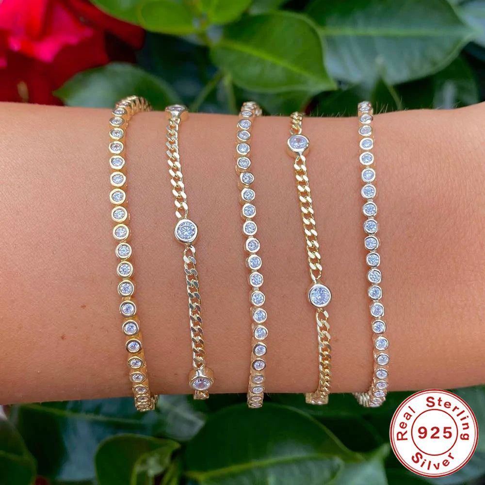 S925 Sterling Silver All-match Adjustable Five-pointed Star Bracelet - Jointcorp