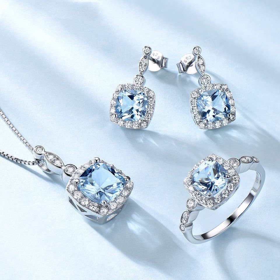 Blue Topaz jewelry set - Jointcorp