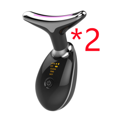 EMS Thermal Neck Lifting And Tighten Massager Electric Microcurrent Wrinkle Remover LED Photon Face Beauty Device For Woman