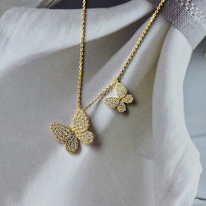 Hand-set Zircon Retro Style Clavicle Chain - Jointcorp