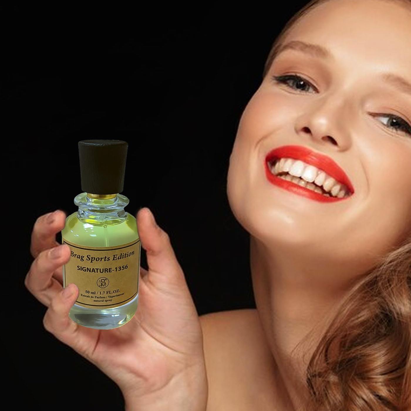 B Brag Signature 1356 | 50ml Unisex Eau de Parfum | Fresh & Fruity Fragrance for Both Men and Women | Unleash Best Long-Lasting Arabic Perfumes | Ideal Essence Present for Every Celebration | عطور