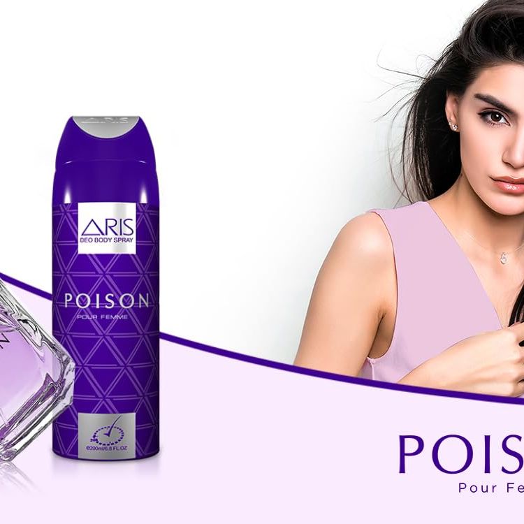 Poison by Aris: Eau de Parfum Spray | EDP Women's Fragrance| Cologne for Women | Perfumes for Women | Floral Fragrance | Long-lasting Perfume for Women | Ideal Gift | 100ml
