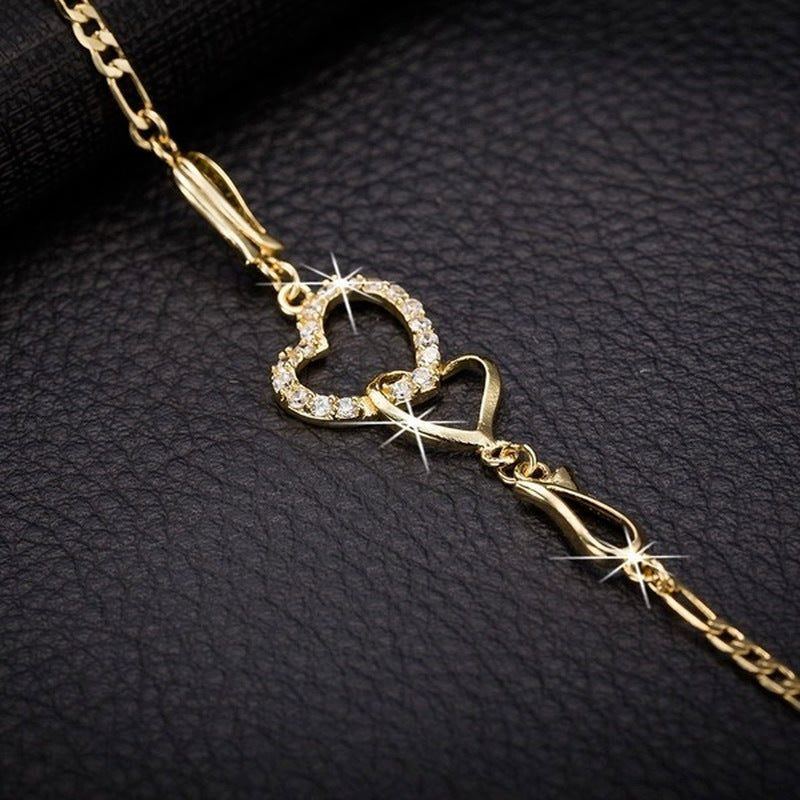 Fashion Double Heart Bracelet Women's Jewelry - Jointcorp