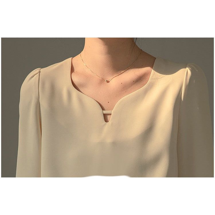 French Vintage Long Sleeve Shirt Women's Spring Dress - Jointcorp