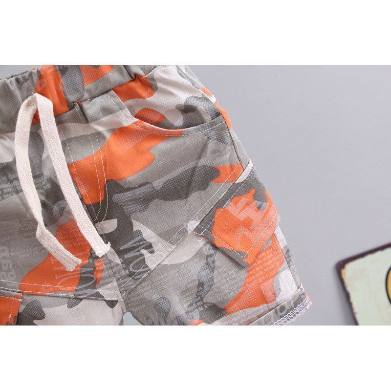 Boys' Casual Children's Children's Clothing Casual Short-sleeved Shorts