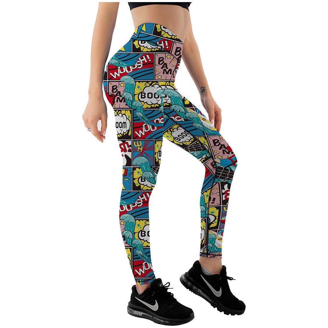 High Waist Yoga Pants Stretch Sports Leggings - Jointcorp