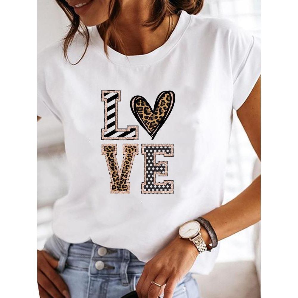 Women's Casual Short-sleeved Printed T-shirt - Jointcorp