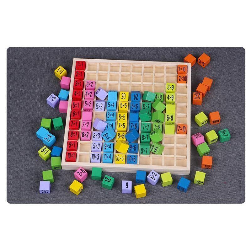 Wooden Montessori Multiplication Table