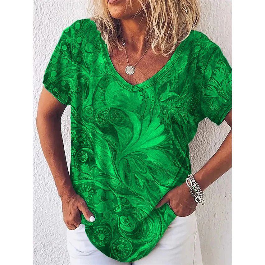 Women's 3D Women's Abstract Painting T-shirt Pattern Graffiti