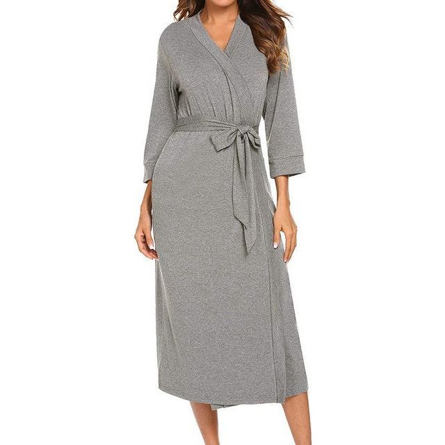 Bathrobe Silk Pajamas Nightwear Women Nightclothes - Jointcorp