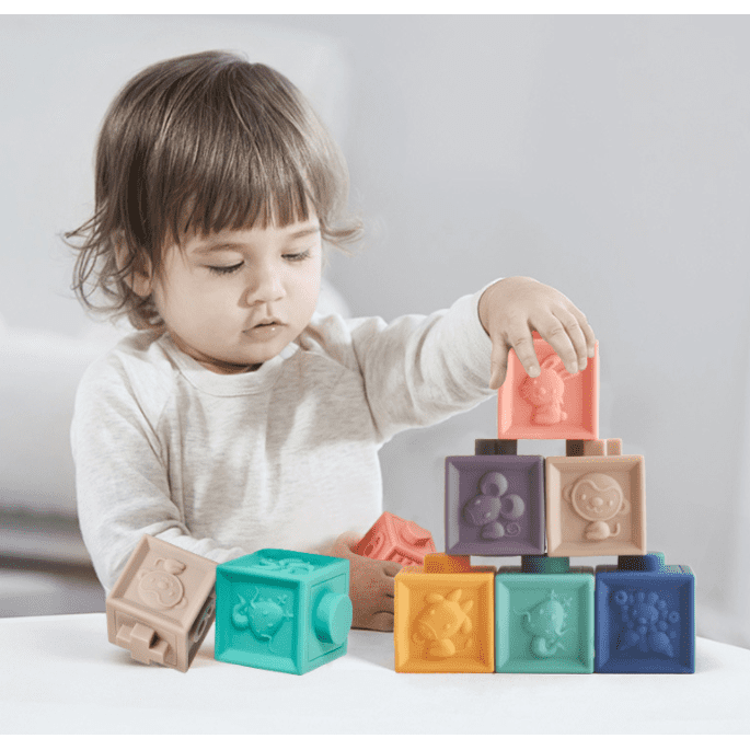 Animal relief soft building blocks