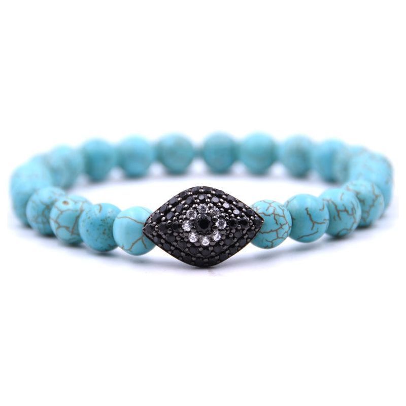 Black Eye Bracelet Micro Inlaid Zircon Copper Jewelry - Jointcorp