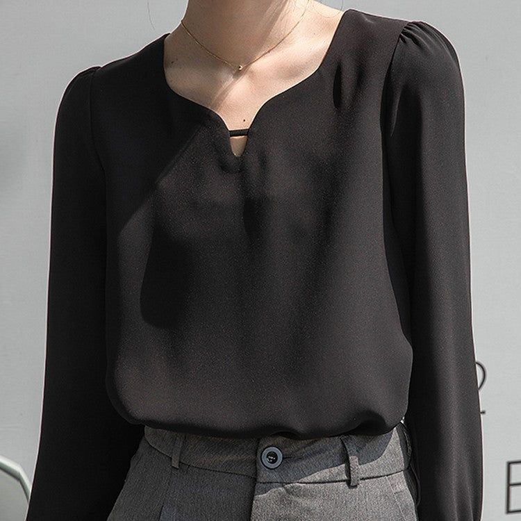 French Vintage Long Sleeve Shirt Women's Spring Dress - Jointcorp