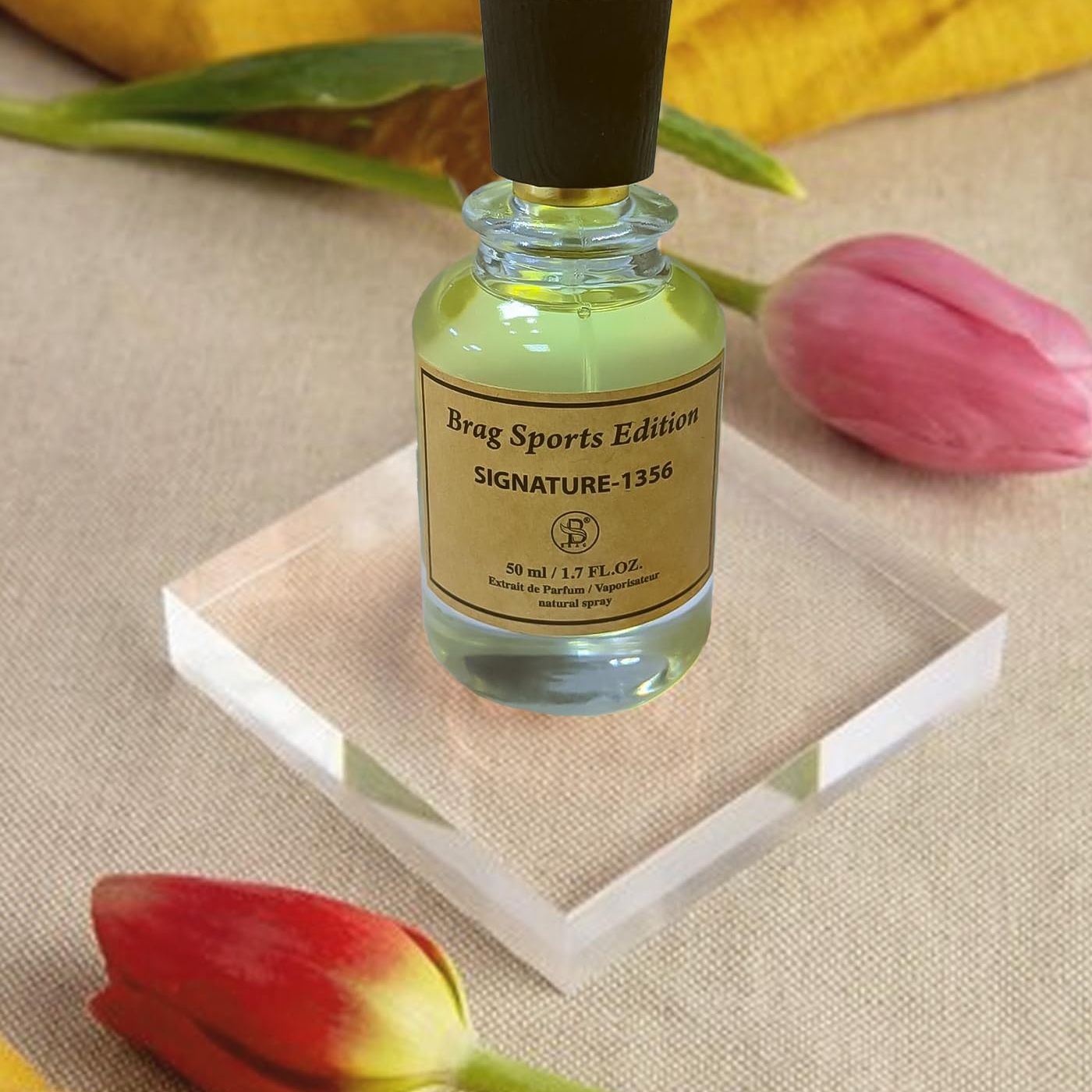 B Brag Signature 1356 | 50ml Unisex Eau de Parfum | Fresh & Fruity Fragrance for Both Men and Women | Unleash Best Long-Lasting Arabic Perfumes | Ideal Essence Present for Every Celebration | عطور