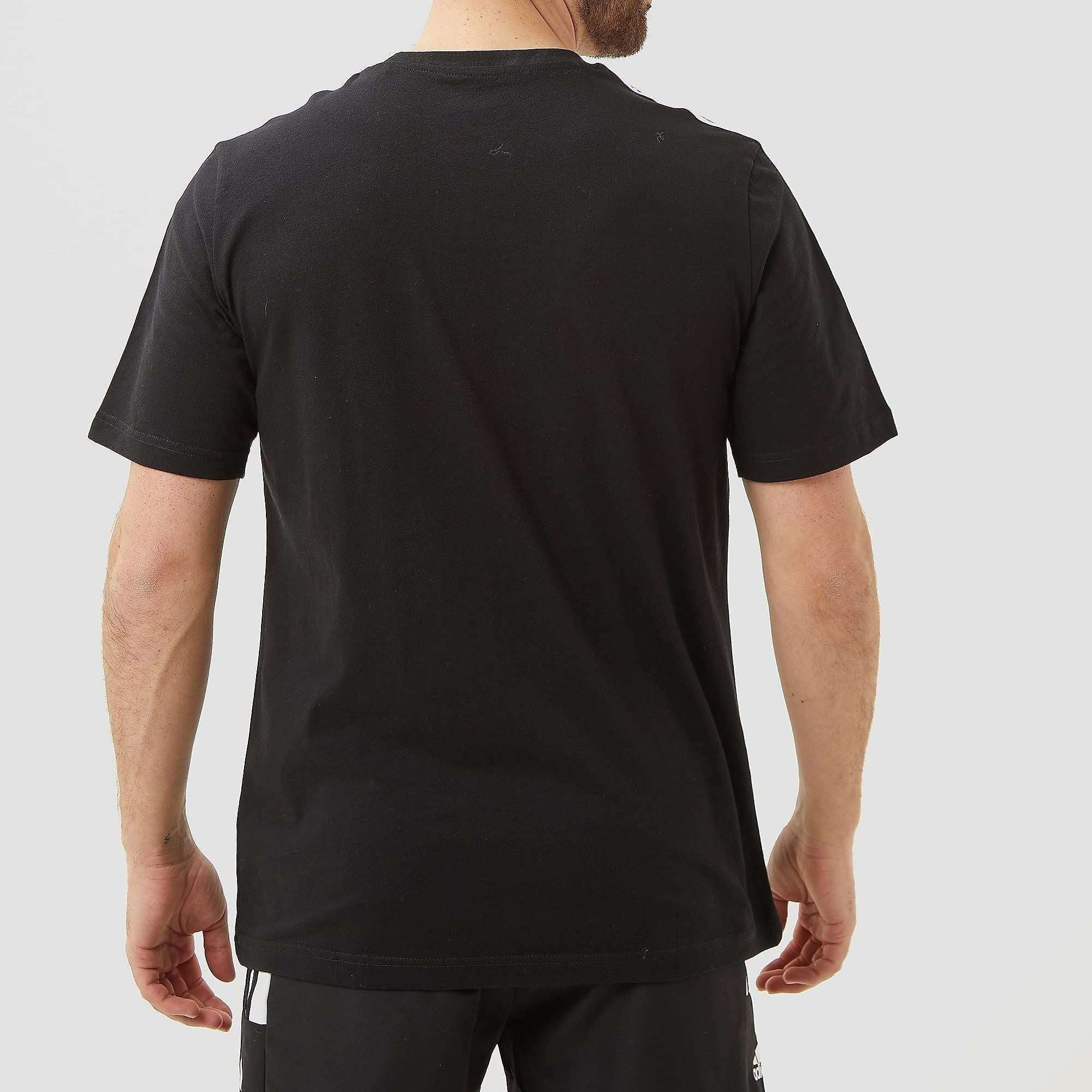 adidas Mens Essentials T-Shirt MN 3S SJ T, Color Black/White, Size XS