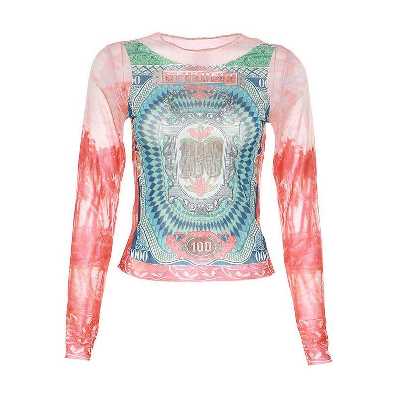 Temperament Commute Fashion Printed Street Shot Slim Fit Breathable Long Sleeves - Jointcorp