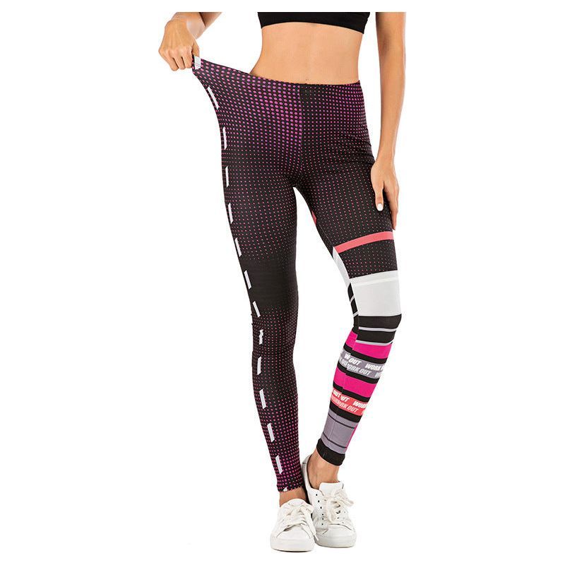 Printed yoga pants outdoor sports leggings - Jointcorp