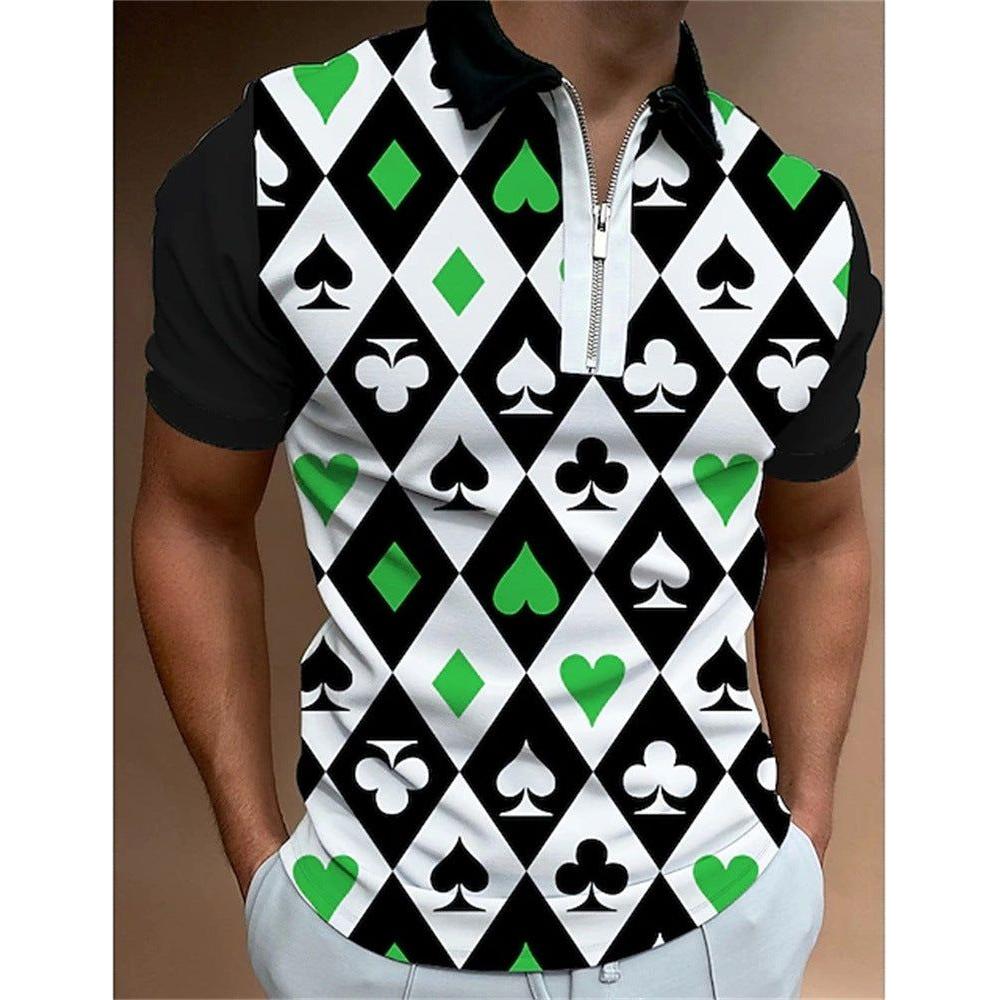 Men's 3D Printed Polo Shirt - Jointcorp