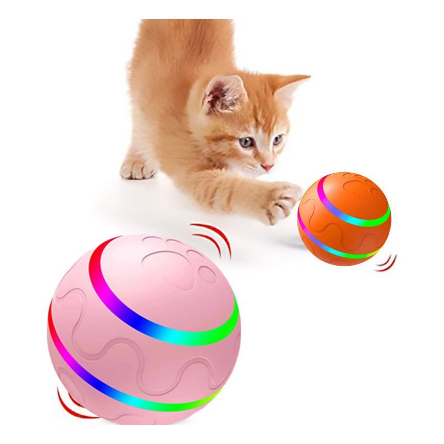 Pet New Cat Wicked Ball Toy Intelligent Ball USB Cat Toys Self Rotating Ball Automatic Rotation Ball