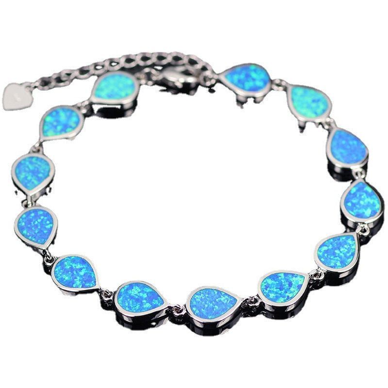 8mm Rhinestone Bracelet Fashion Round Drop Shape Bracelet - Jointcorp