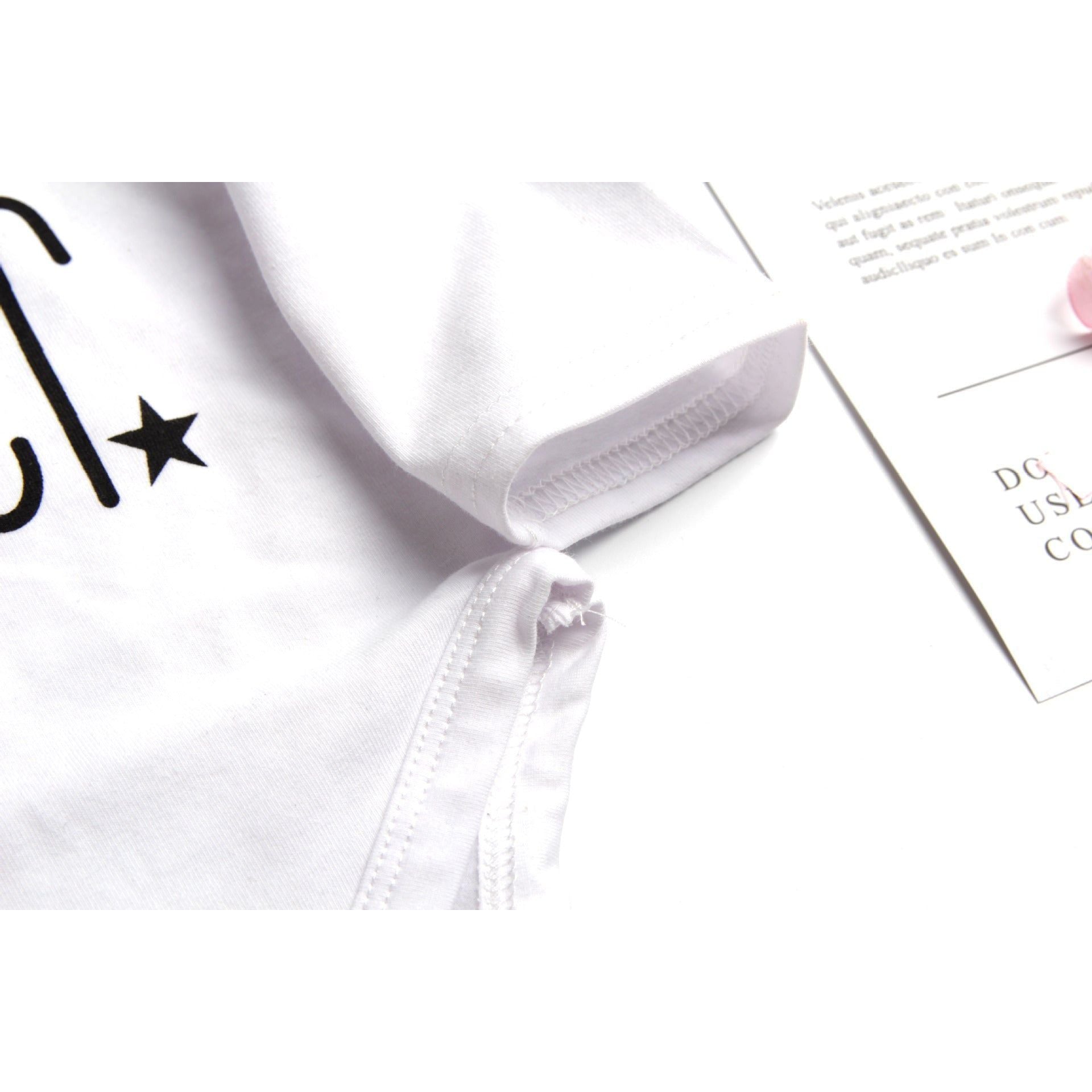 Letter Long-sleeved T-shirt Male Baby Jumpsuit