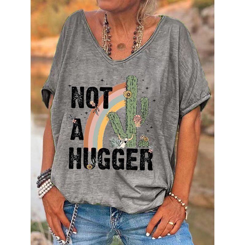 Women's Colored Cotton T-shirt