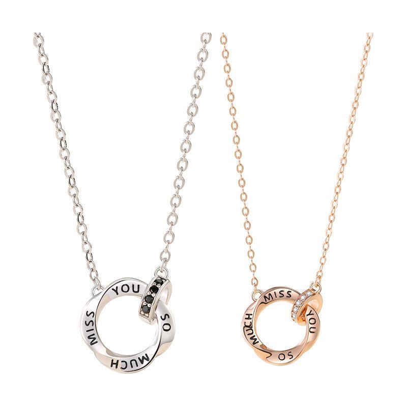 Double Ring Pendant Goes With Both Men And Women - Jointcorp