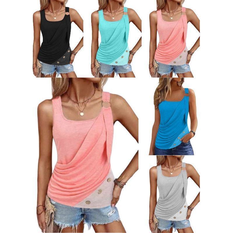 Fashion Women's Button Vest Camisole