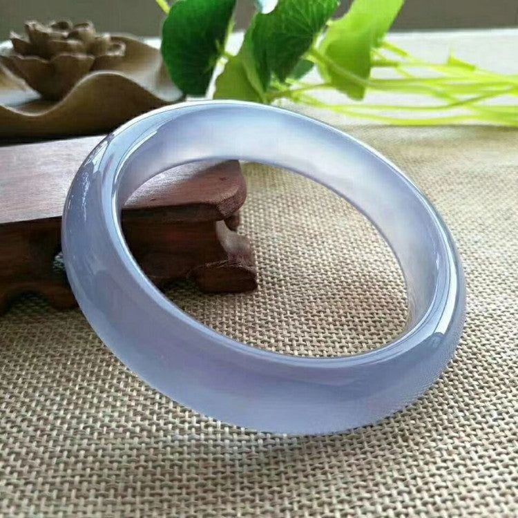 Ice-like Blue Chalcedony Bracelet Jade Delicate And Transparent - Jointcorp